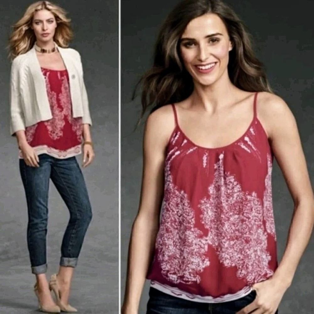 CAbi Heart of Township Cami Tank Top Style #162 XS